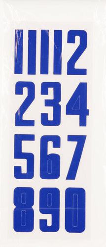 BAUER номера для хоккейного шлема игрока, синие