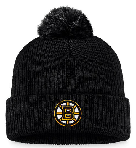 NHL S21 Value Core Beanie Cuff Pom Tupsupipo Boston Bruins