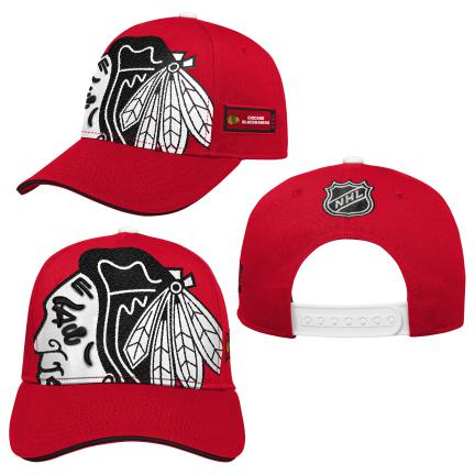 NHL Big Logo Snapback Chicago Blackhawks YTH(Lasten) Lippis